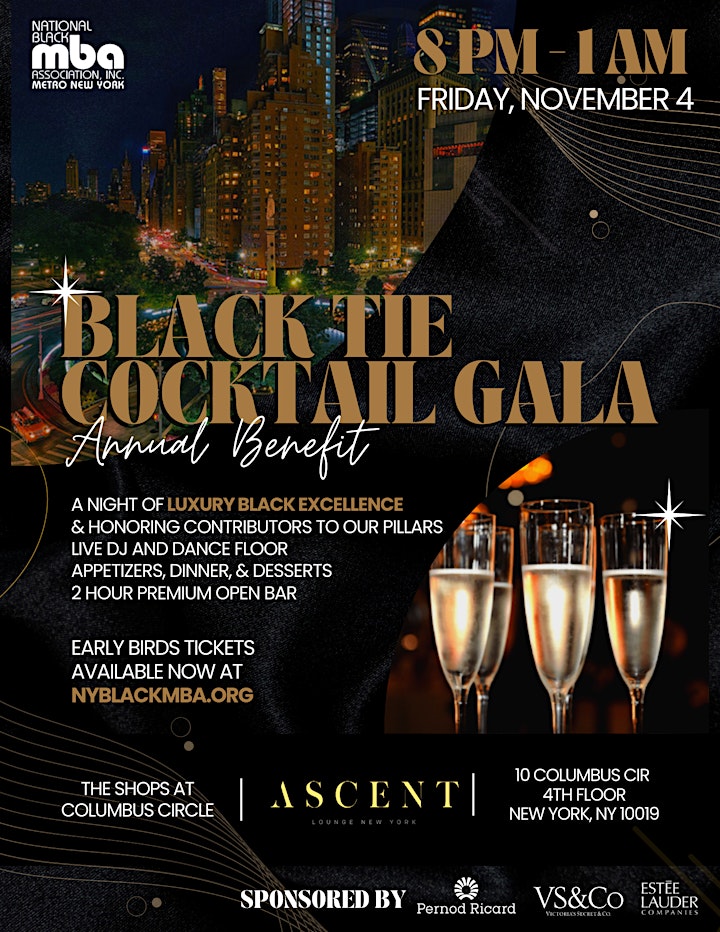 2022 NYBLACKMBA Black Tie Cocktail Gala Benefit image