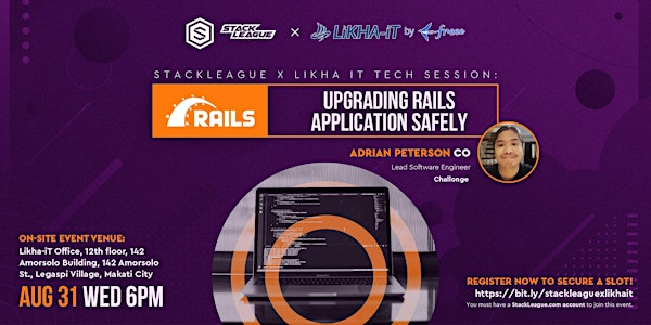 [On-site Event] StackLeague x Likha IT Tech Session: Ruby on Rails