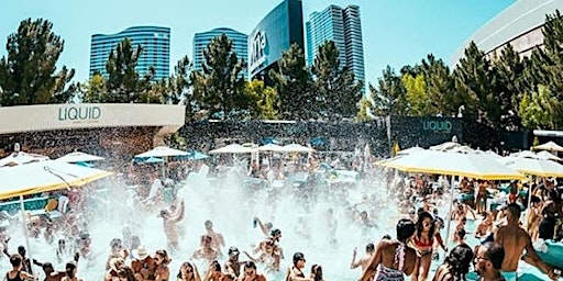 VEGAS CLUB CRAWL! FREE CHAMPAGNE FOR LADIES AT LIQUID WEDNESDAY POOL PARTY!