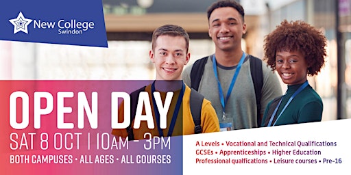 Queens Drive Campus Open Day - Saturday 8th October, 10am to 3pm