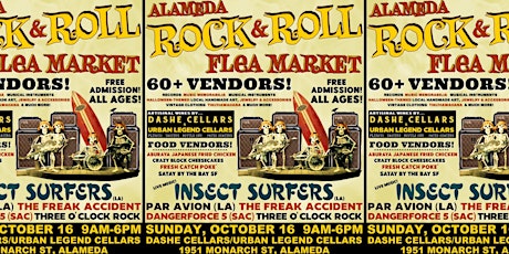 Alameda Rock & Roll Flea Market w/ Insect Surfers, Par Avion, and more