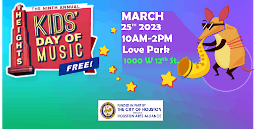 2023 - 9th Annual Heights Kids' Day of Music - FREE