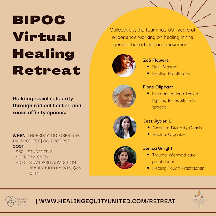 A BIPOC Virtual Retreat— Building Solidarity & Racial Healing Retreat image