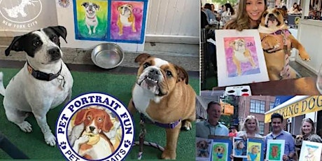 Sip and Paint Pet Portrait FUN at Barking DOG NYC