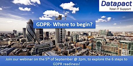 GDPR-where to begin? (Cancelled) primary image