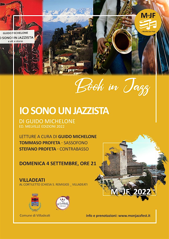 Immagine MonJF 2022 _BookinJazz a Villadeati: Io sono un jazzista di Guido Michelone