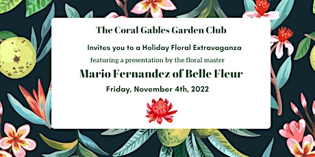 Holiday Floral Extravaganza with Mario Fernandez of Belle Fleur Florist