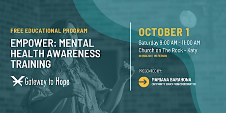 Empower: Mental Health Awareness Training at Church on The Rock