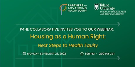 Housing as a Human Right:  Next Steps to Health Equity