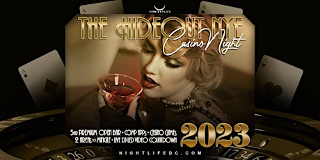 Washington DC New Year's Eve Party 2023 - The Hideout Casino Night