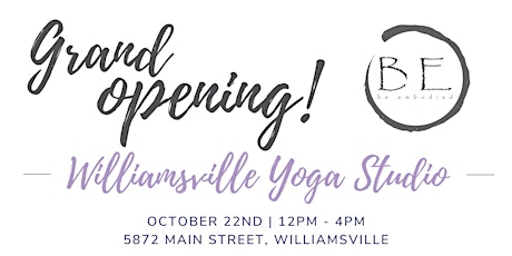 Grand Opening - Williamsville Yoga Studio