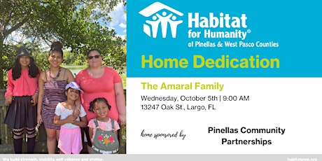 The Amaral Family Home Dedication