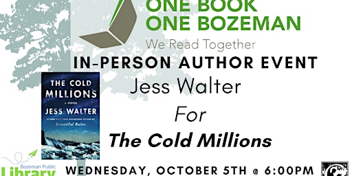 One Book One Bozeman Presents: An Evening with Jess Walter