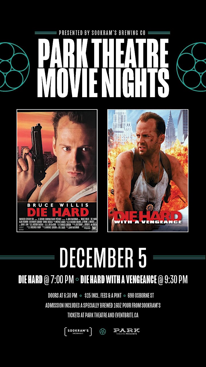Sookrams Double Feature Night - Die Hard | Die Hard  with a Vengeance image