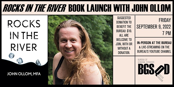 Rocks in the River Book Launch with John Ollom (in person & live-streaming)