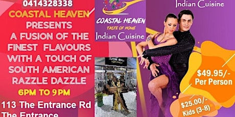 Coastal Heaven @ The Entrance - Special Buffet Event Bollywood Latin Night! primary image