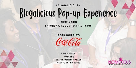 #Blogalicious9 NYC Pop Up Experience  primary image