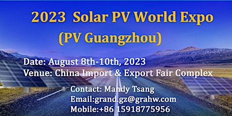Solar PV World Expo 2023 (PV Guangzhou 2023)
