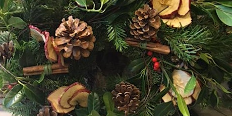 Flower arranging class & afternoon tea: Christmas wreaths primary image