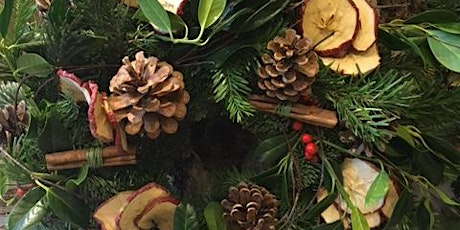 Flower arranging class & afternoon tea: Christmas wreaths primary image