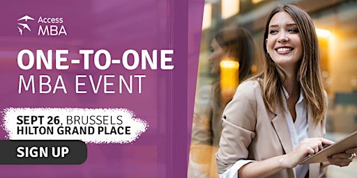 FREE ACCESS MBA IN-PERSON EVENT IN BRUSSELS ON SEPTEMBER 26TH