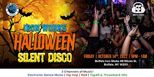 Halloween Silent Disco at Buffalo Iron Works - 10/