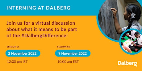 Working at Dalberg Webinar - Info Session (02 November 2022 - 12:00pm IST)