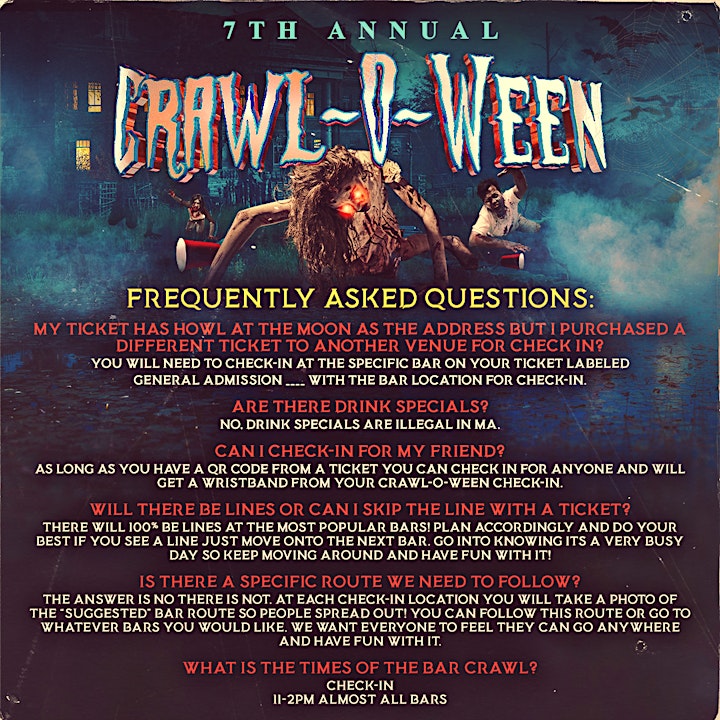 Boston's Original Crawl-O-Ween Bar Crawl! image