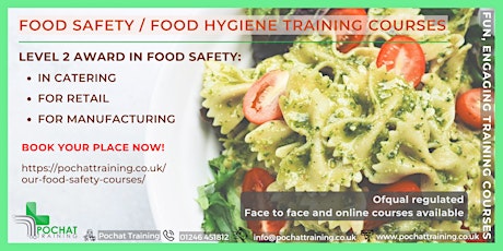 QA Level 2 Award in Food Safety for Manufacturing (RQF)