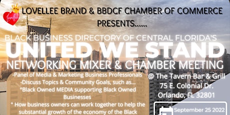 BBDCF's UNITED WE STAND Chamber Meeting & Networking Mixer