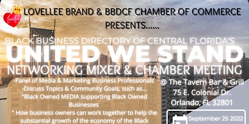 BBDCF's UNITED WE STAND Chamber Meeting & Networki
