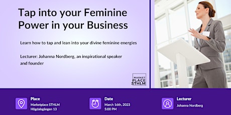 Tap into your Feminine Power in your Business  primärbild