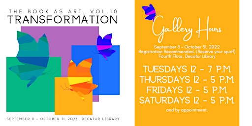 The Book As Art v.10:Transformation Gallery Tickets