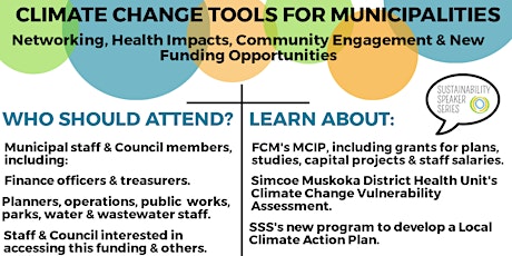 Sustainability Speaker Series: Climate Change Tools for Municipalities primary image