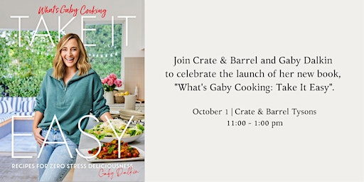 C&B Tysons - Book Signing With Gaby Dalkin