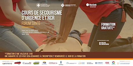 Cours de secourisme d'urgence et RCR - Forum Santé