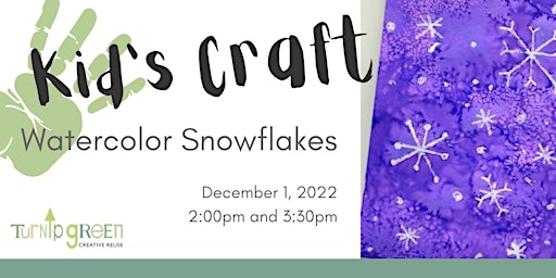 Kid's Craft: Watercolor Snowflake Cards