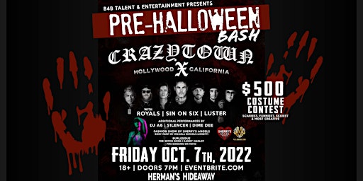Crazy Town's- Pre Halloween Party: