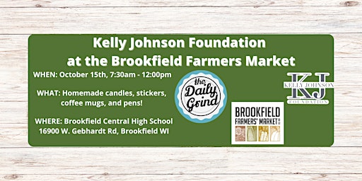 KJF Booth at the Brookfield Farmers Market