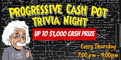 Progressive Cash Pot Trivia with Shoji (Thursday)