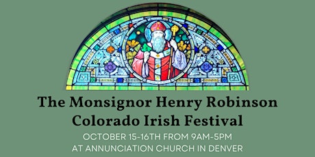 The Monsignor Henry Robinson Colorado Irish Festival primary image