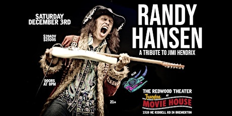 Randy Hansen (A Tribute to Jimi Hendrix) (21+)