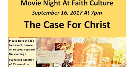 Movie Night at Faith Culture! primary image