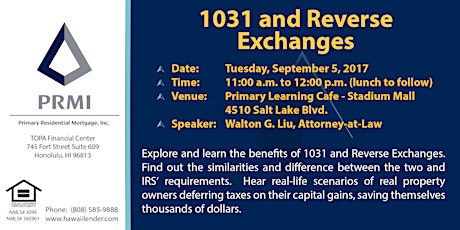 "1031 and Reverse Exchanges"