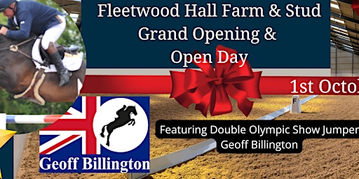 Geoff Billington Opens new Equestrian Centre in Preston - Family day