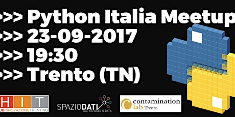 Immagine principale di Python Italia meetup Trento 