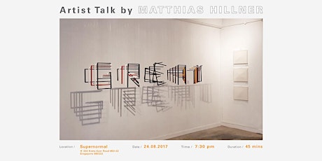 Artist Talk by Matthias Hillner primary image