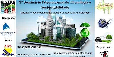 Imagem principal do evento SINTES  3º Seminário INternacional de TEcnologia e Sustentabilidade