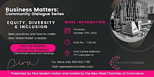 Business Matters: Community Dialogue Series - Equity, Diversity & Inclusion