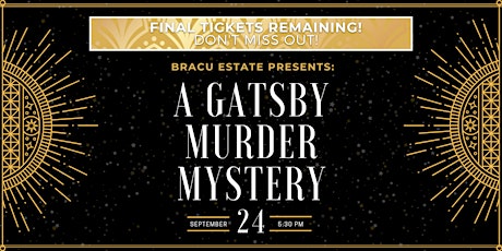 Image principale de Bracu Estate Presents: A Gatsby Murder Mystery